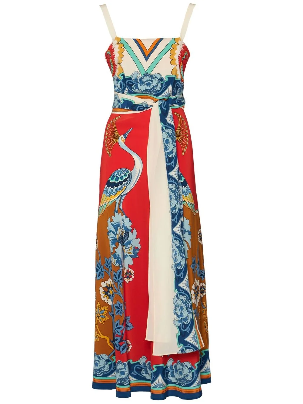 Slip-Around printed silk dress - 1