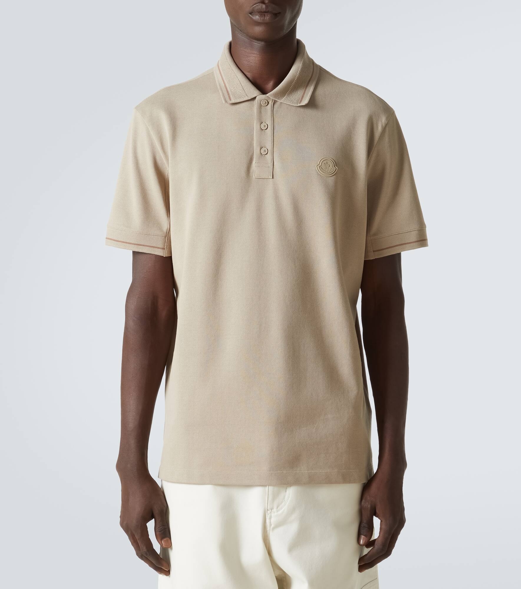 Logo cotton piqué polo shirt - 3