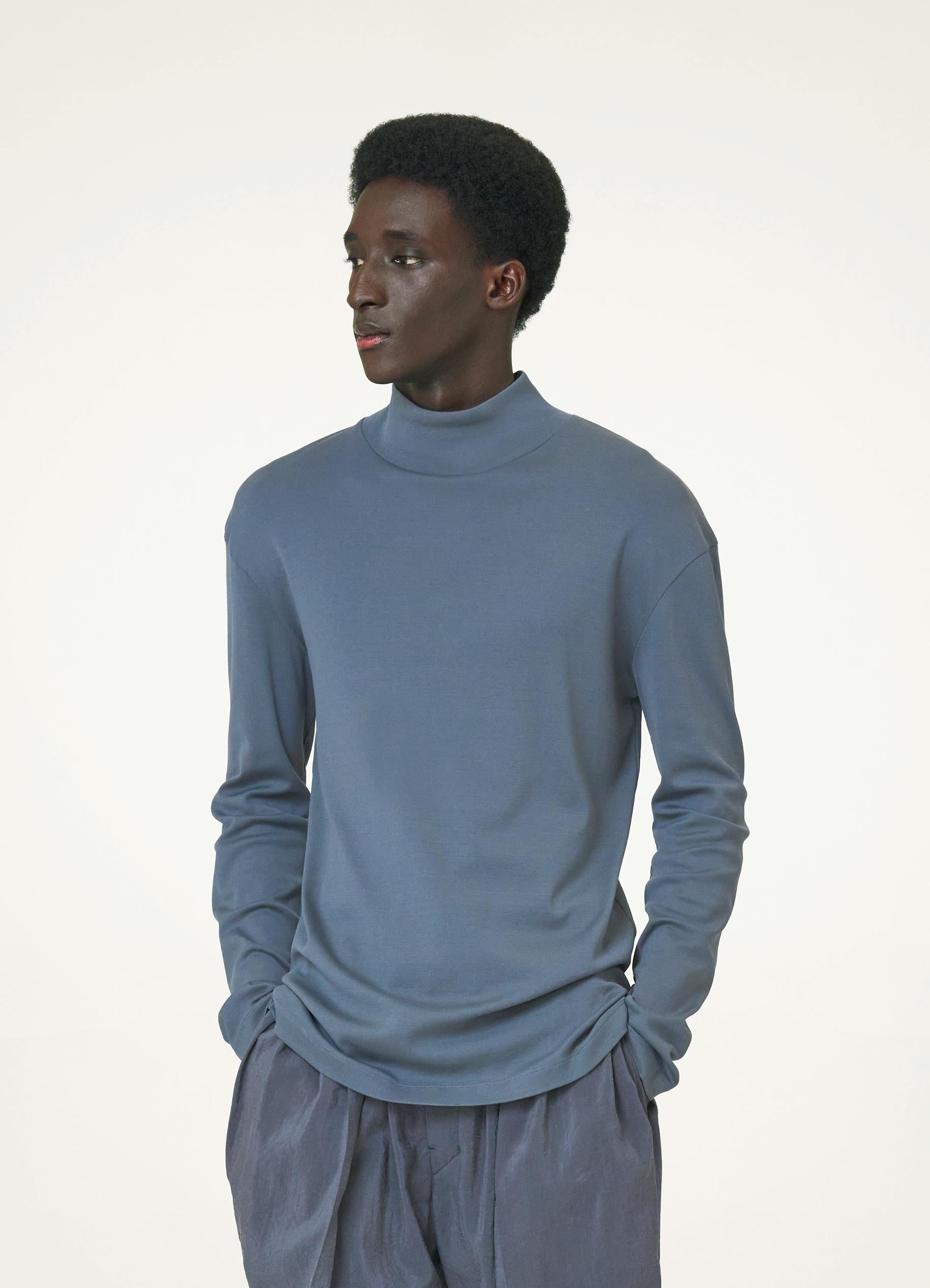 LONG SLEEVE RIB TURTLENECK - 2