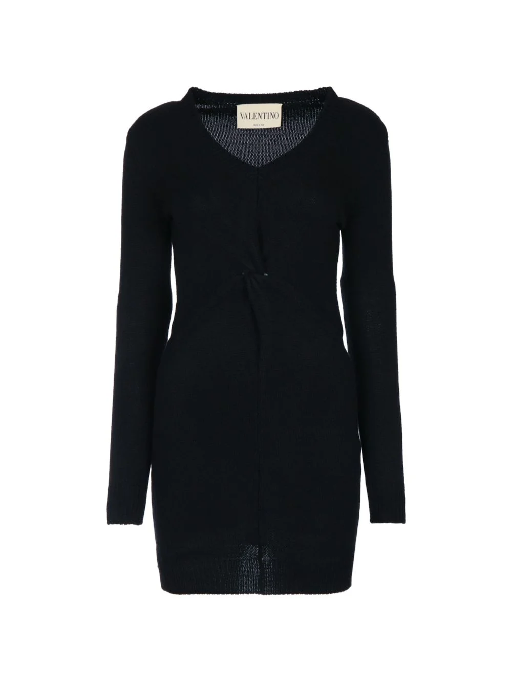 V-neck mini dress - 1