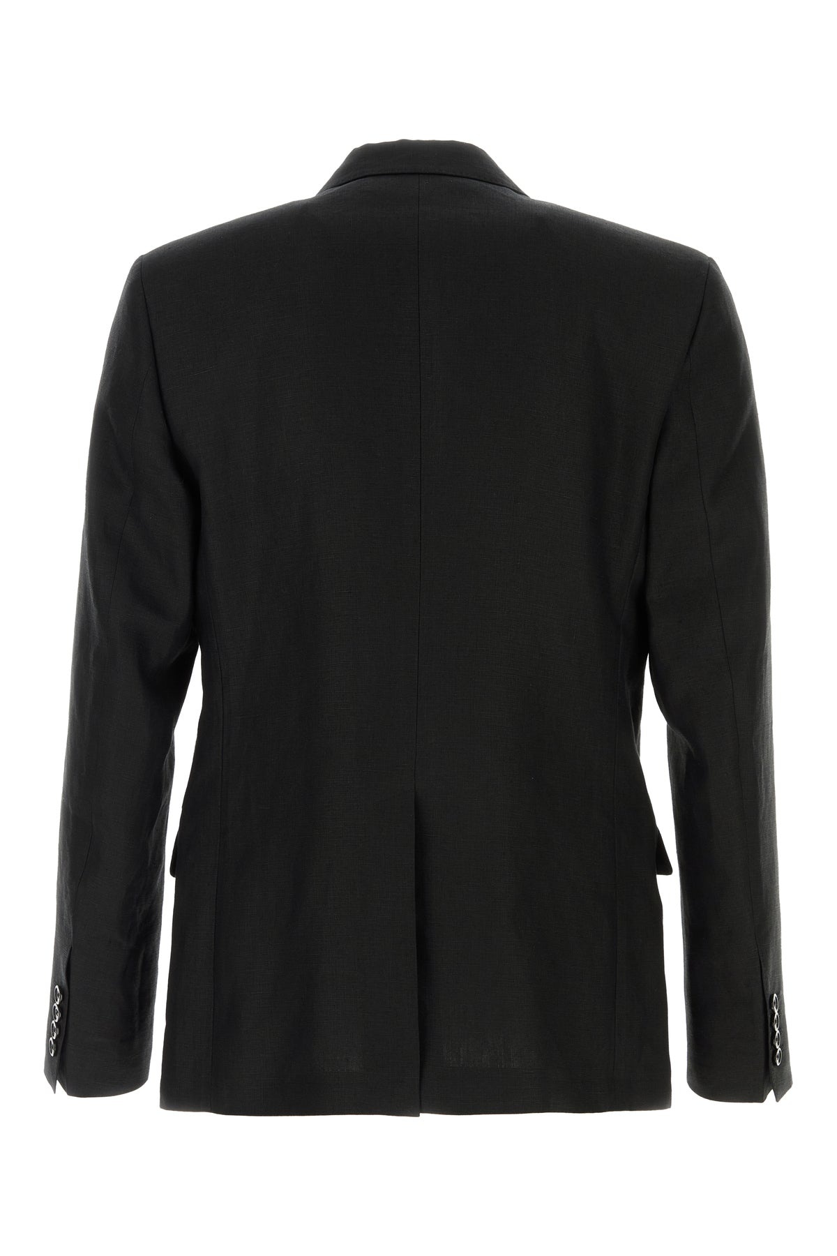 Black linen blazer - 2