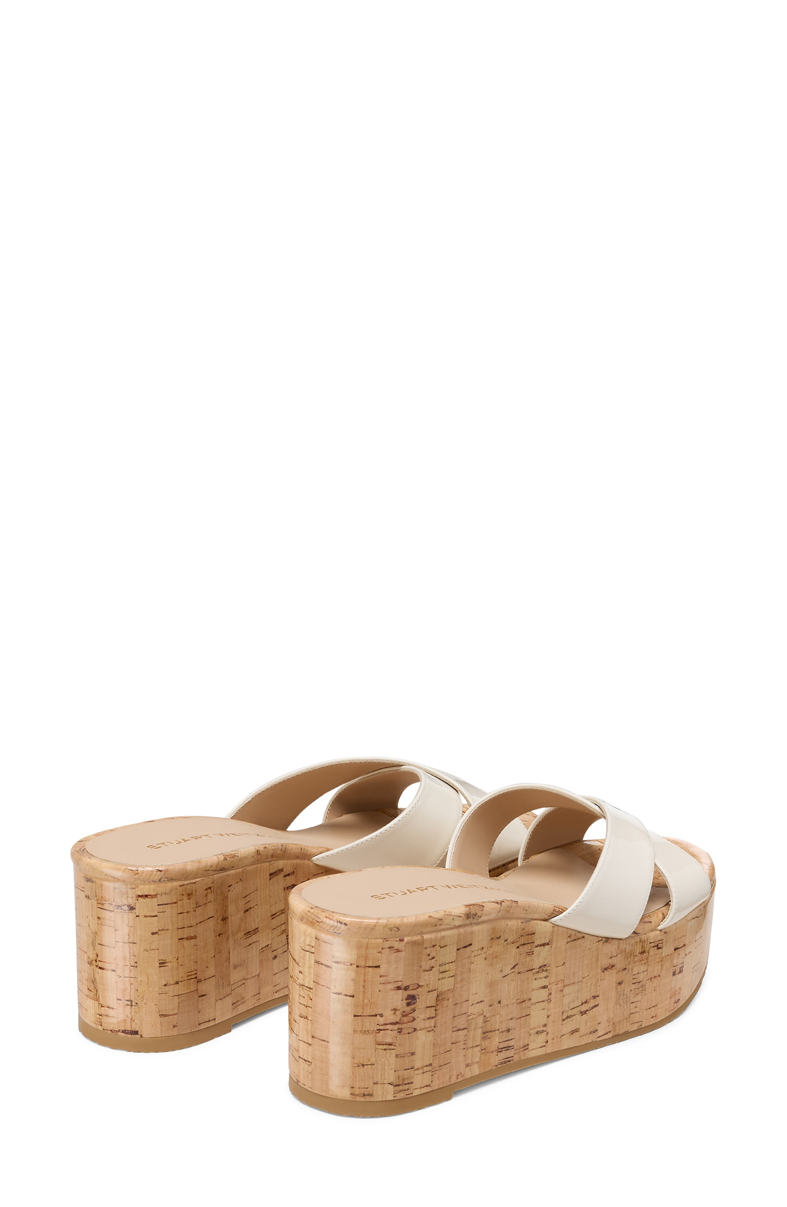 Stuart Weitzman Dayna Platform Wedge Sandal in Cream. at Nordstrom - 2
