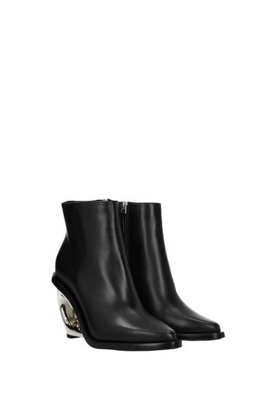 Alexander McQueen Ankle boots Leather Black outlook