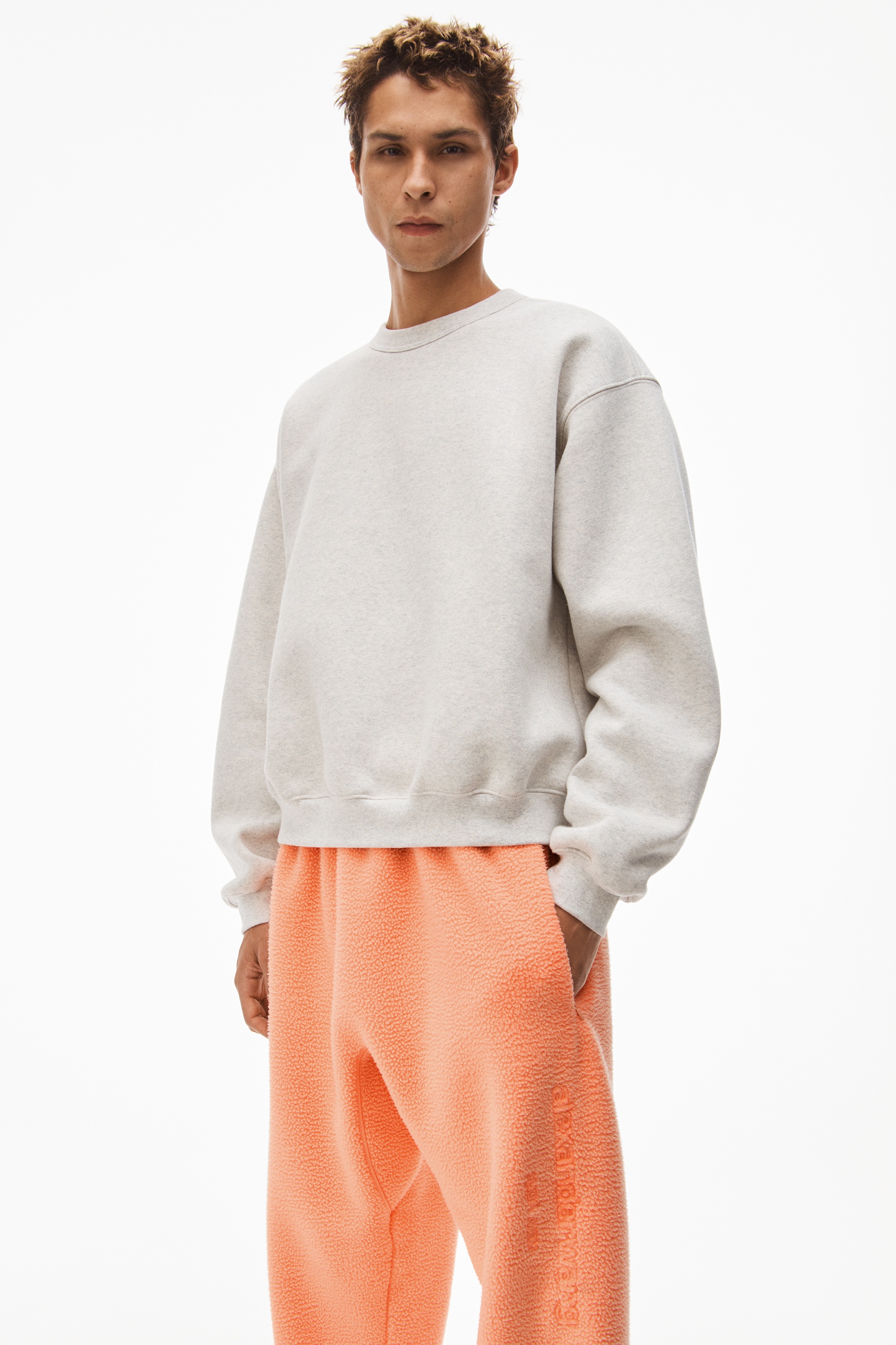 EMBOSSED LOGO SWEATPANT IN TEDDY FLEECE - 5