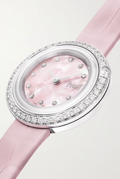 Piaget Possession 34mm 18-karat white gold, alligator and diamond watch outlook