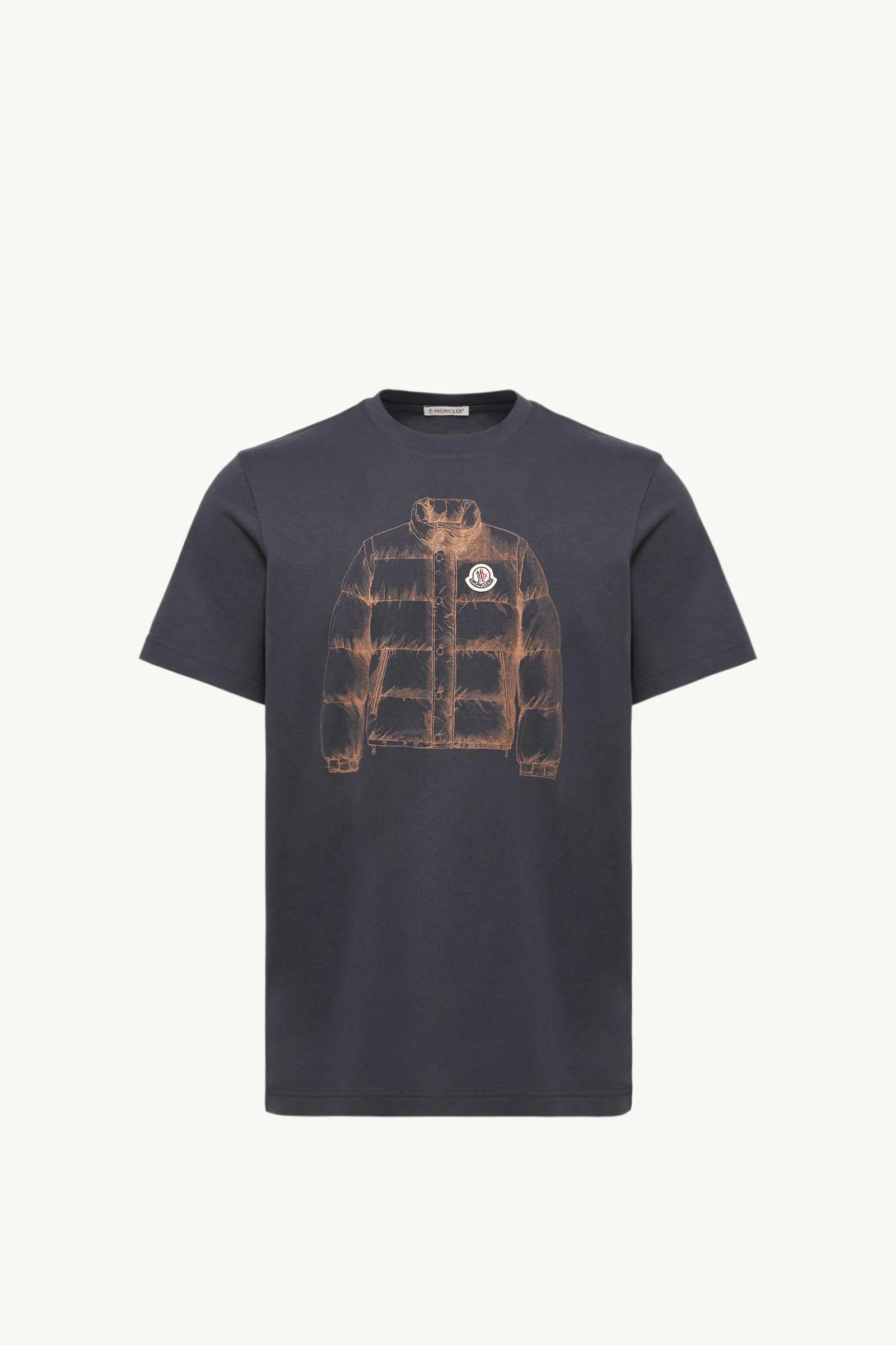 Down Jacket Print Cotton T-Shirt - 1