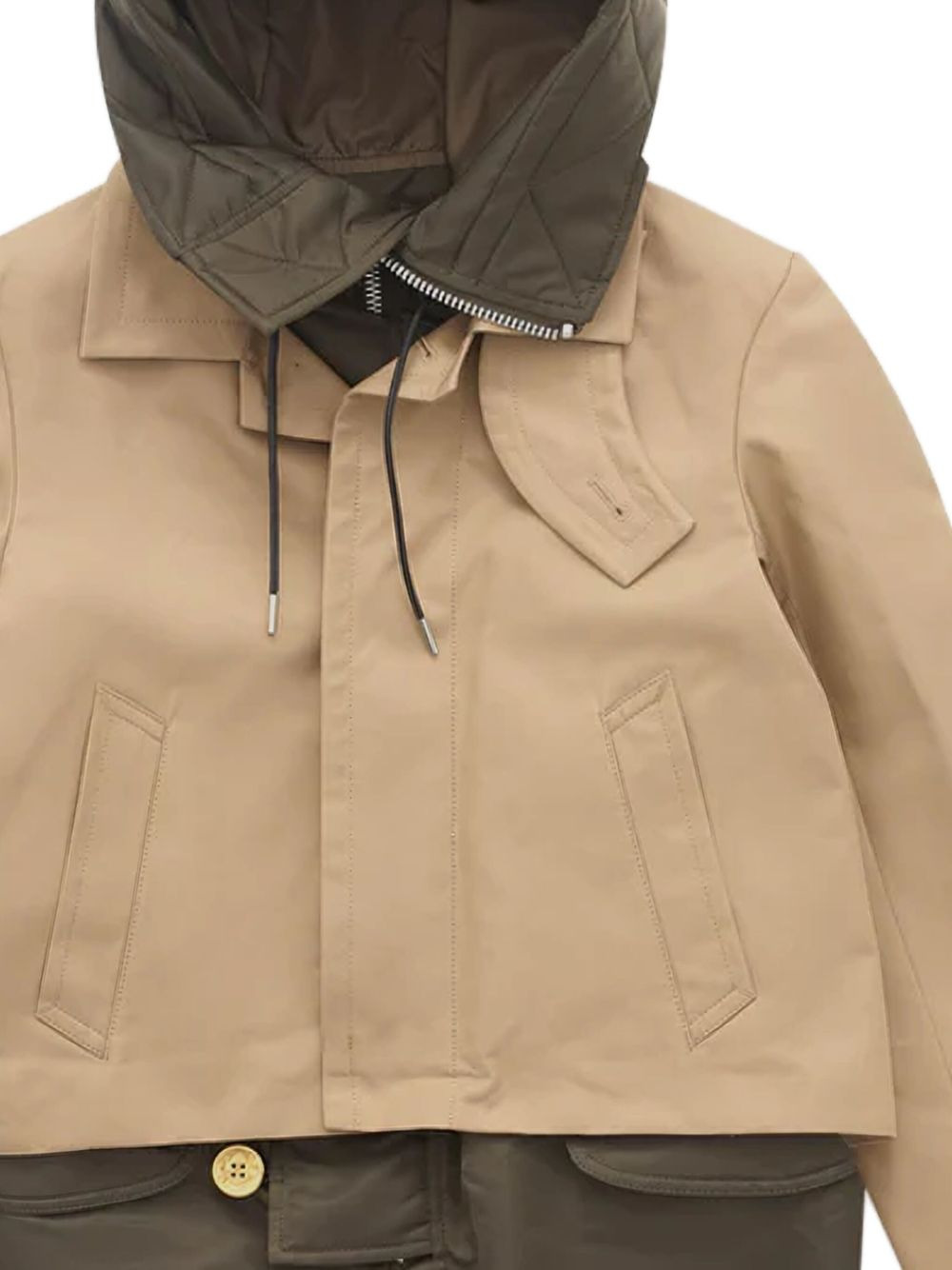 quilted-collar jacket - 2