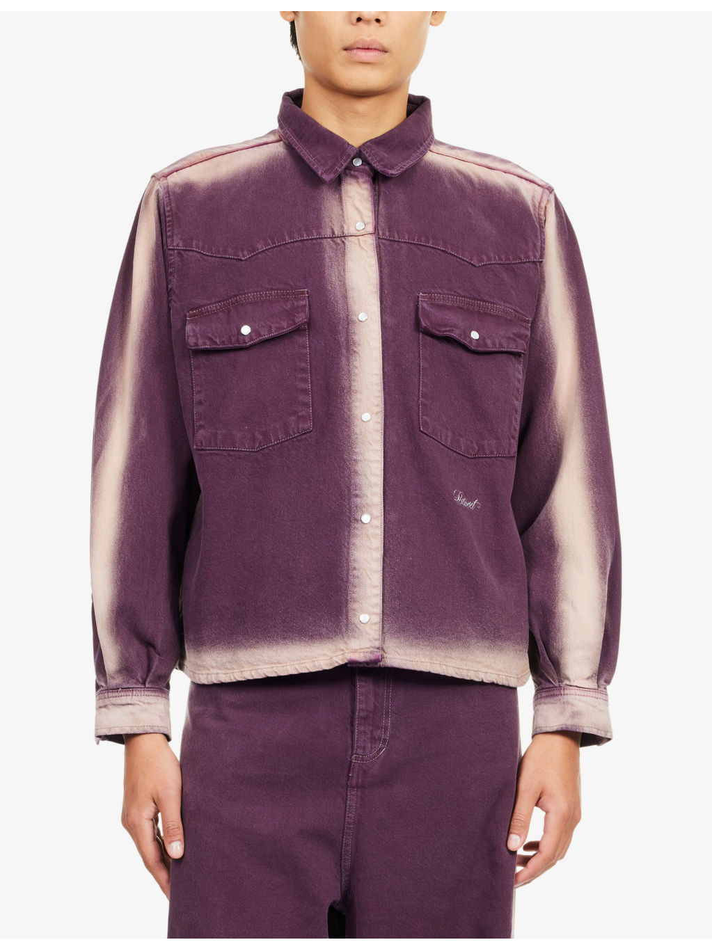 Shadow Wash Long-Sleeve Denim Shirt - 3
