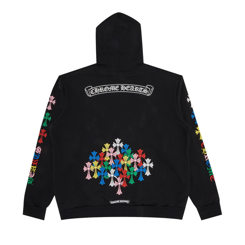 Chrome Hearts Chrome Hearts Cross Hoodie 'Black/Multicolor' outlook