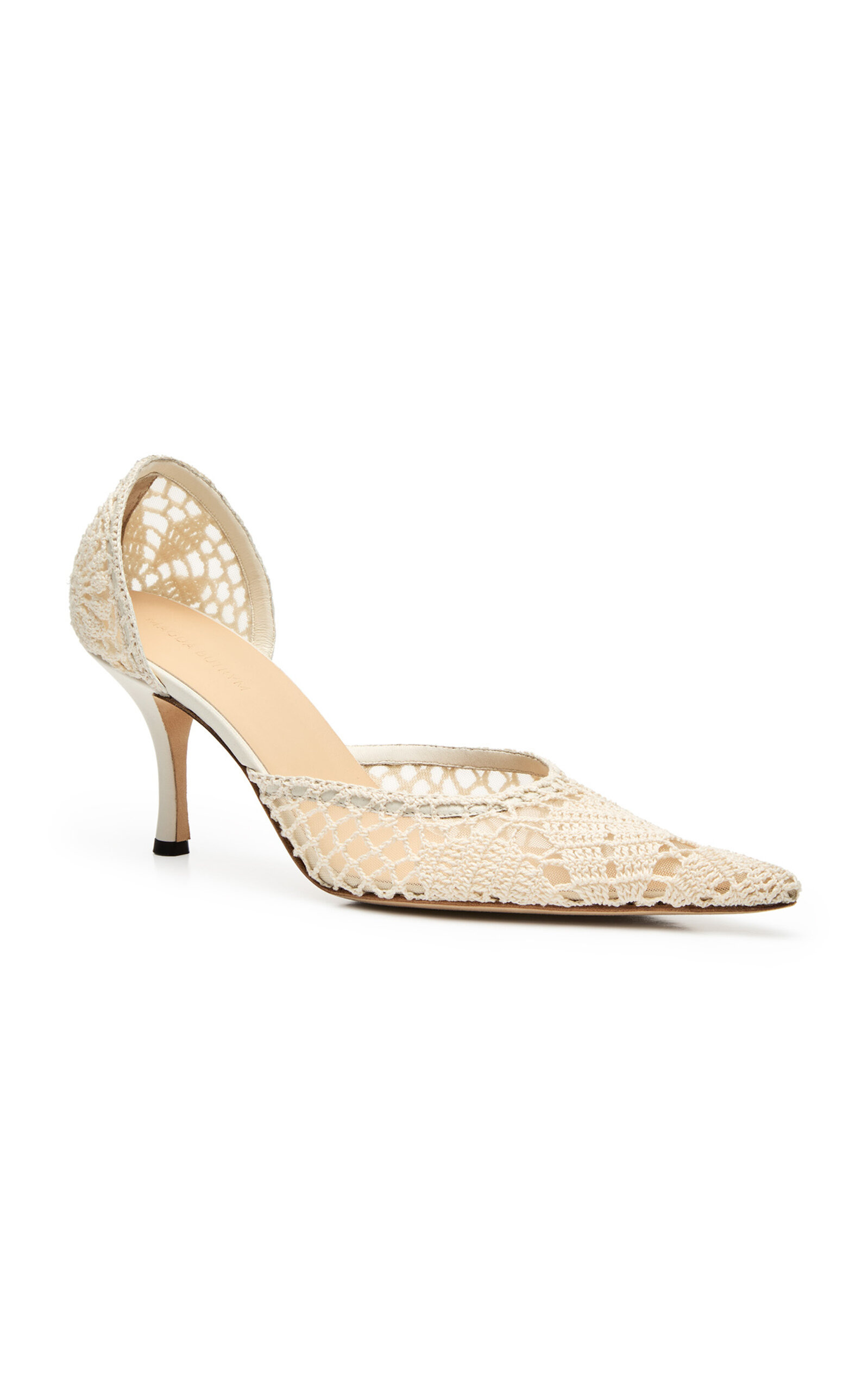 Crochet Lace Pumps white - 5