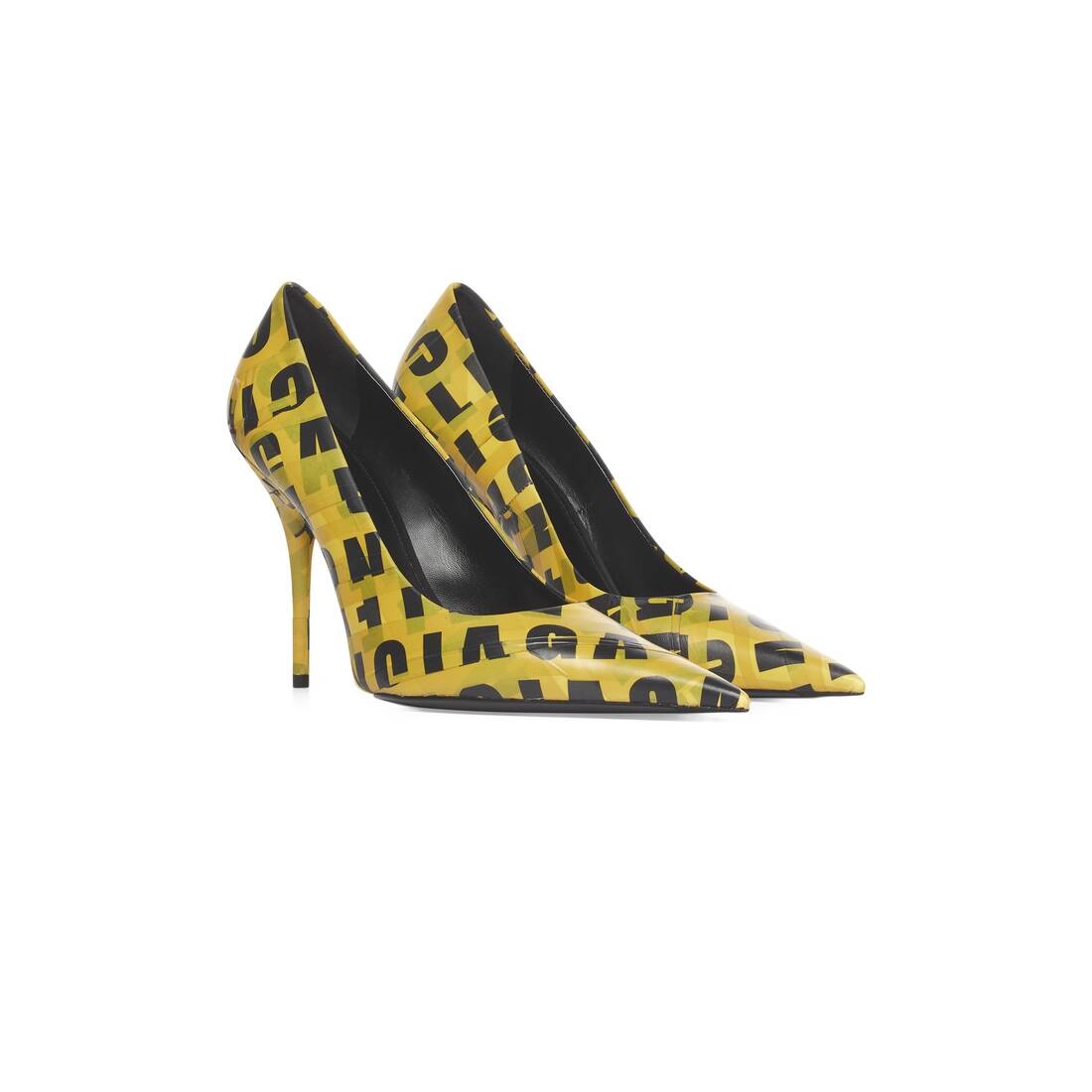 Women's Knife 110mm Pump  in Yellow - 2