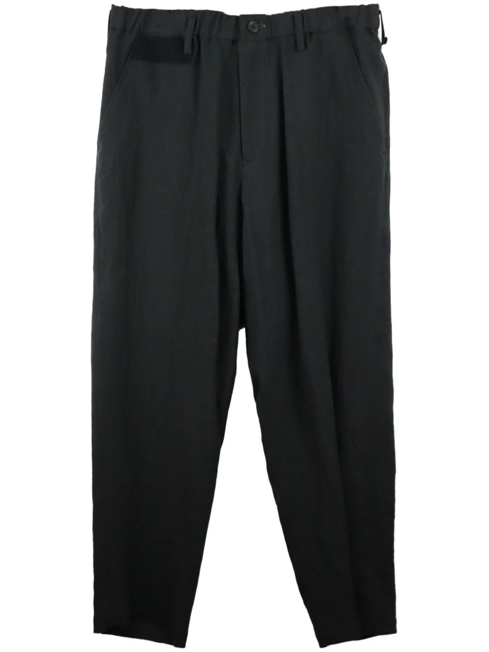 tapered linen trousers - 1