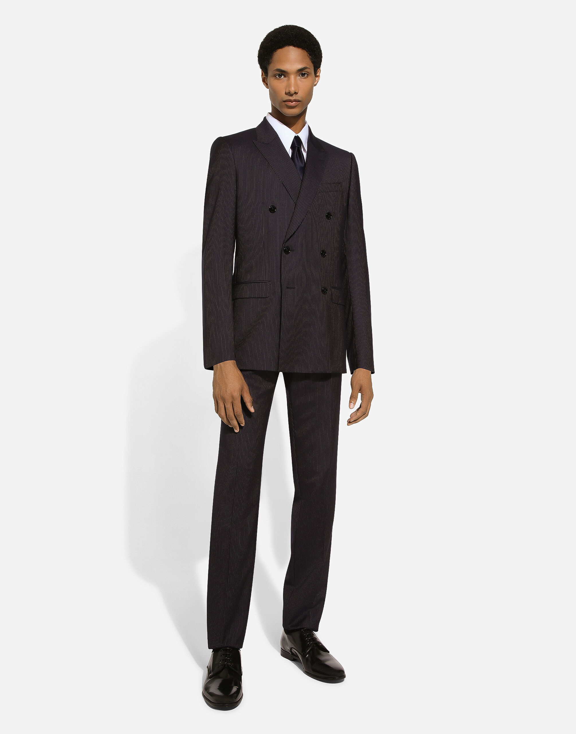Pinstripe double-breasted Martini-fit suit - 8