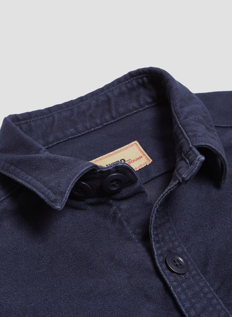 Big Overshirt in Black Navy 5