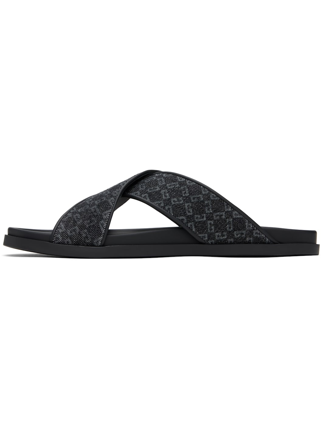 Black G Plage Monogram 72 Pool Slides - 3