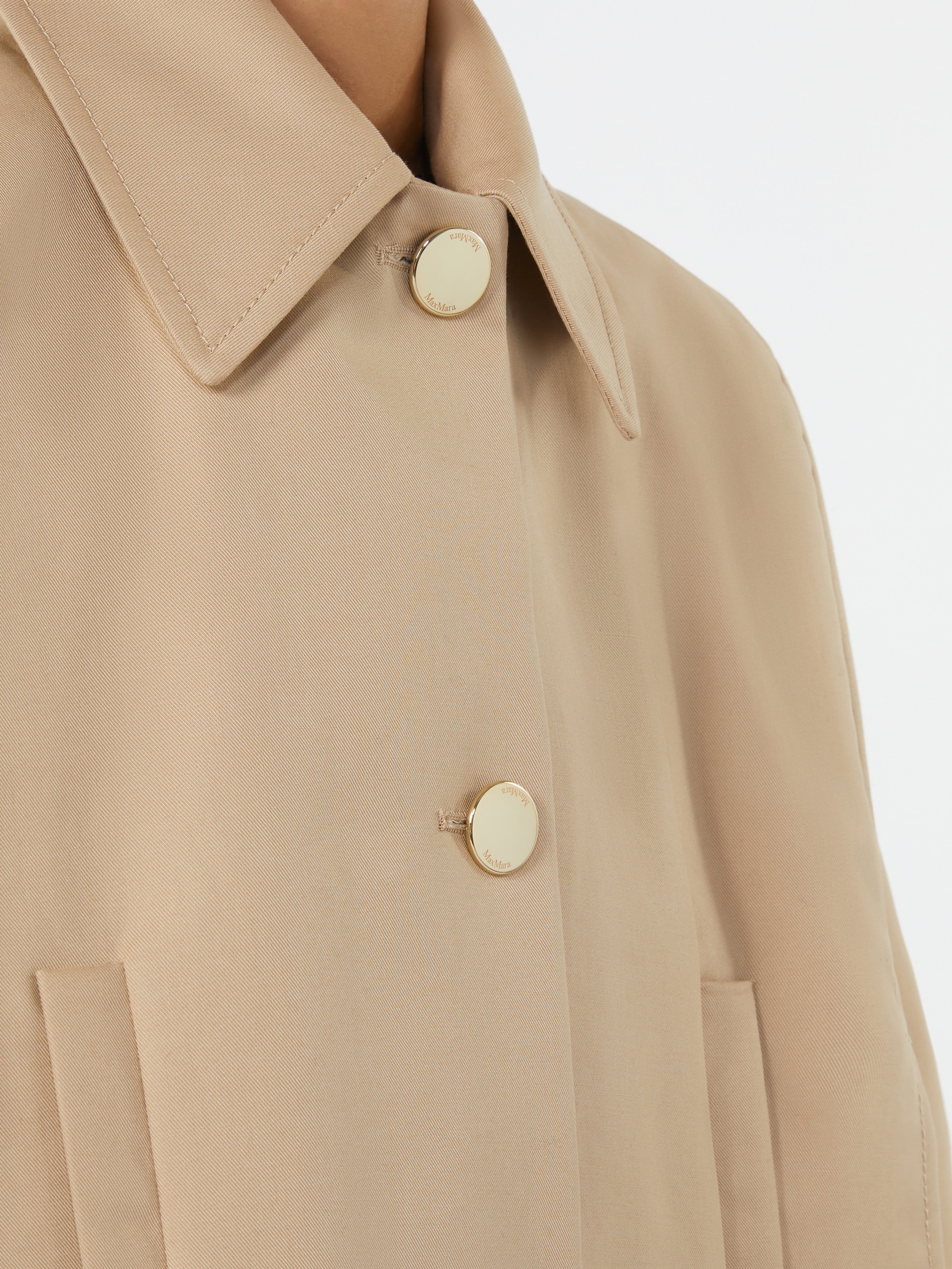 PADRE Cropped water-repellent cotton cloak - 5
