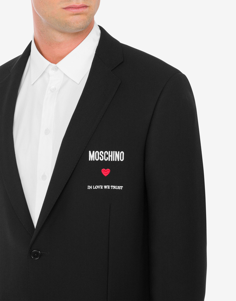 IN LOVE WE TRUST STRETCH GABARDINE JACKET 4
