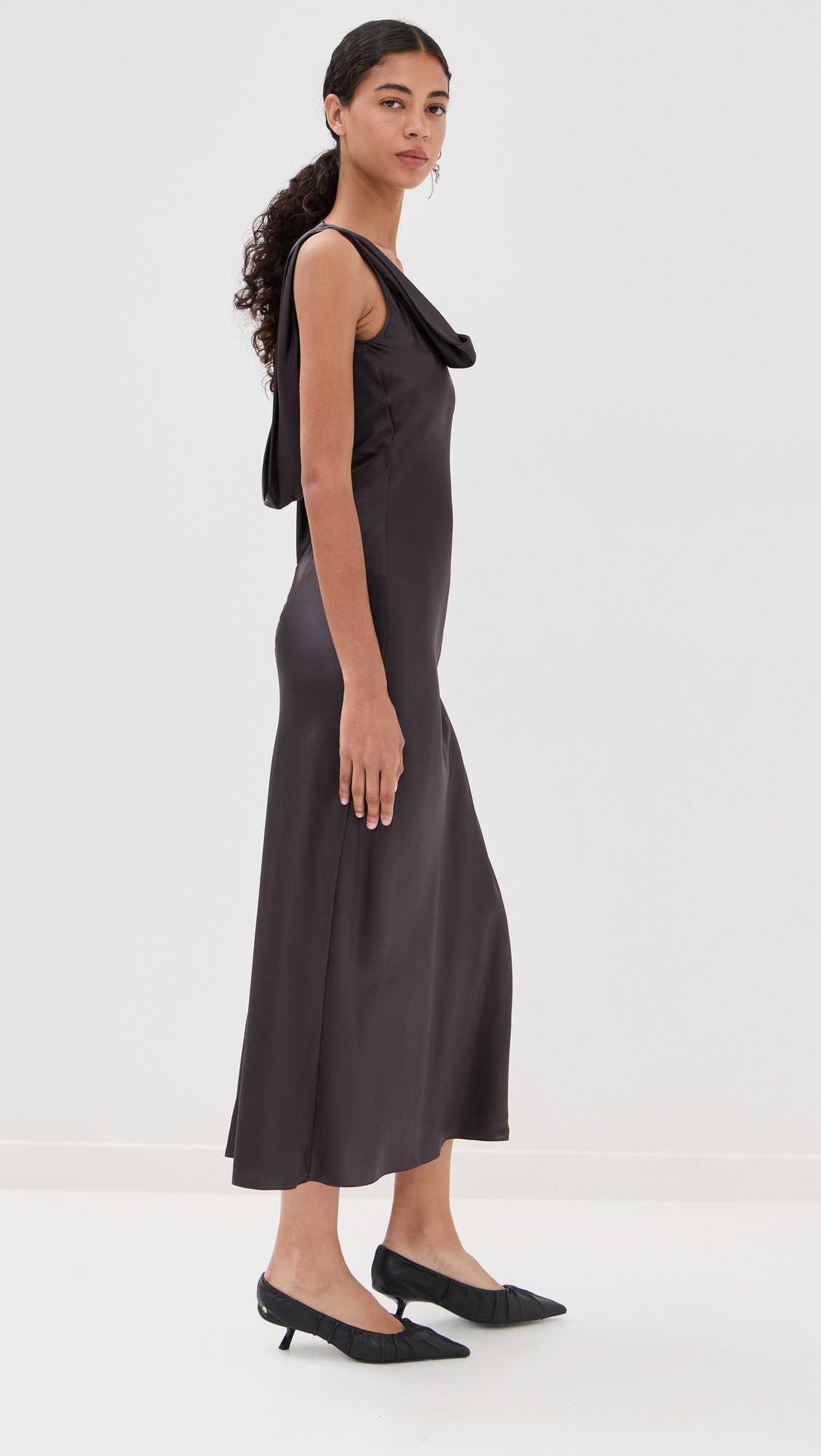 Silk Satin Tunic Dress - 3