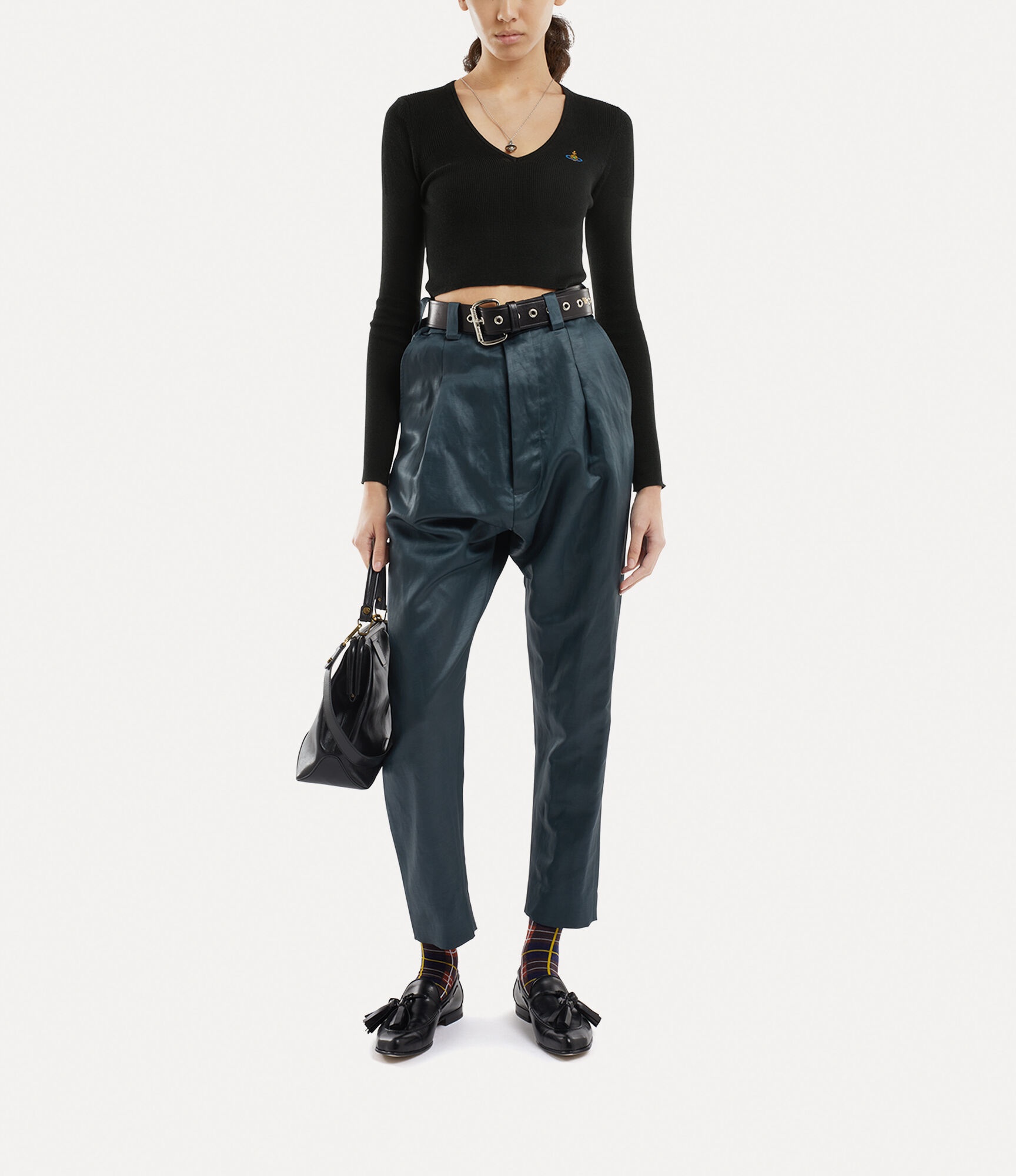 Vivienne Westwood BEA CROPPED V-NECK | REVERSIBLE