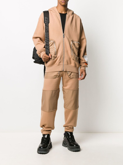 Heron Preston multi-pocket zip-up hoodie outlook