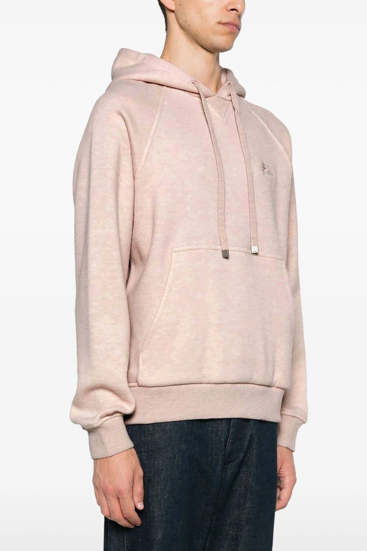 Logo embroidery wool hoodie - 2