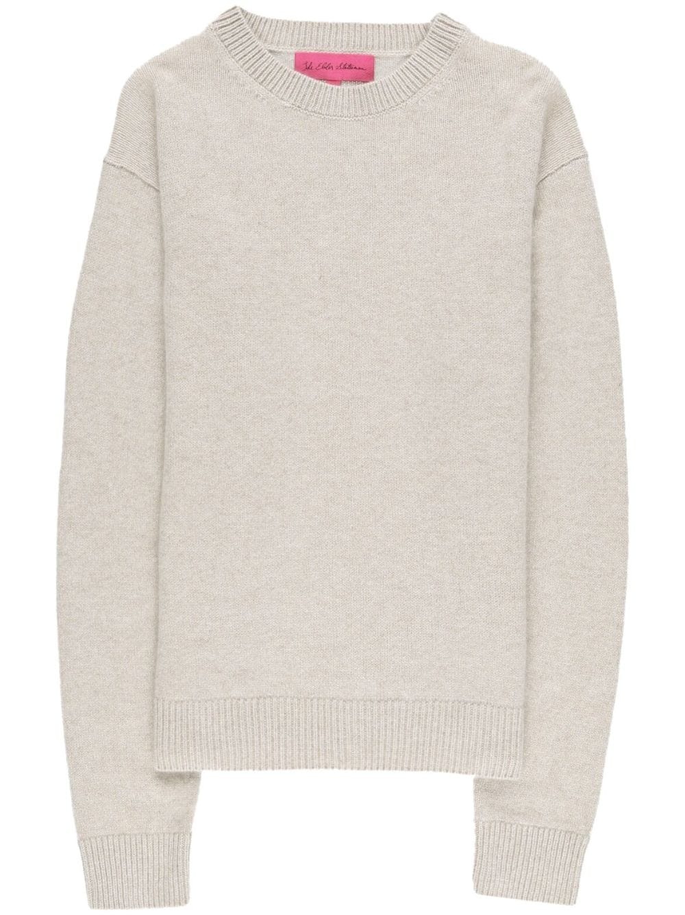 long-sleeved cashmere jumper - 1