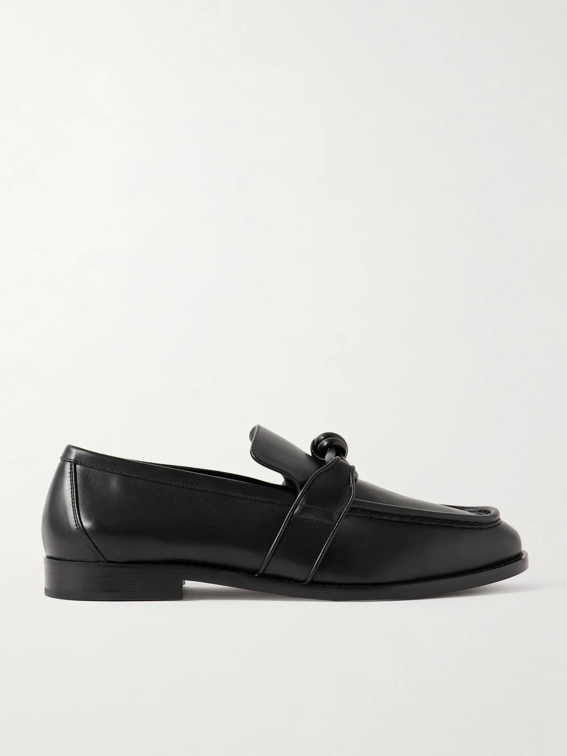 Astaire Knot-Detailed Leather Loafers - 1