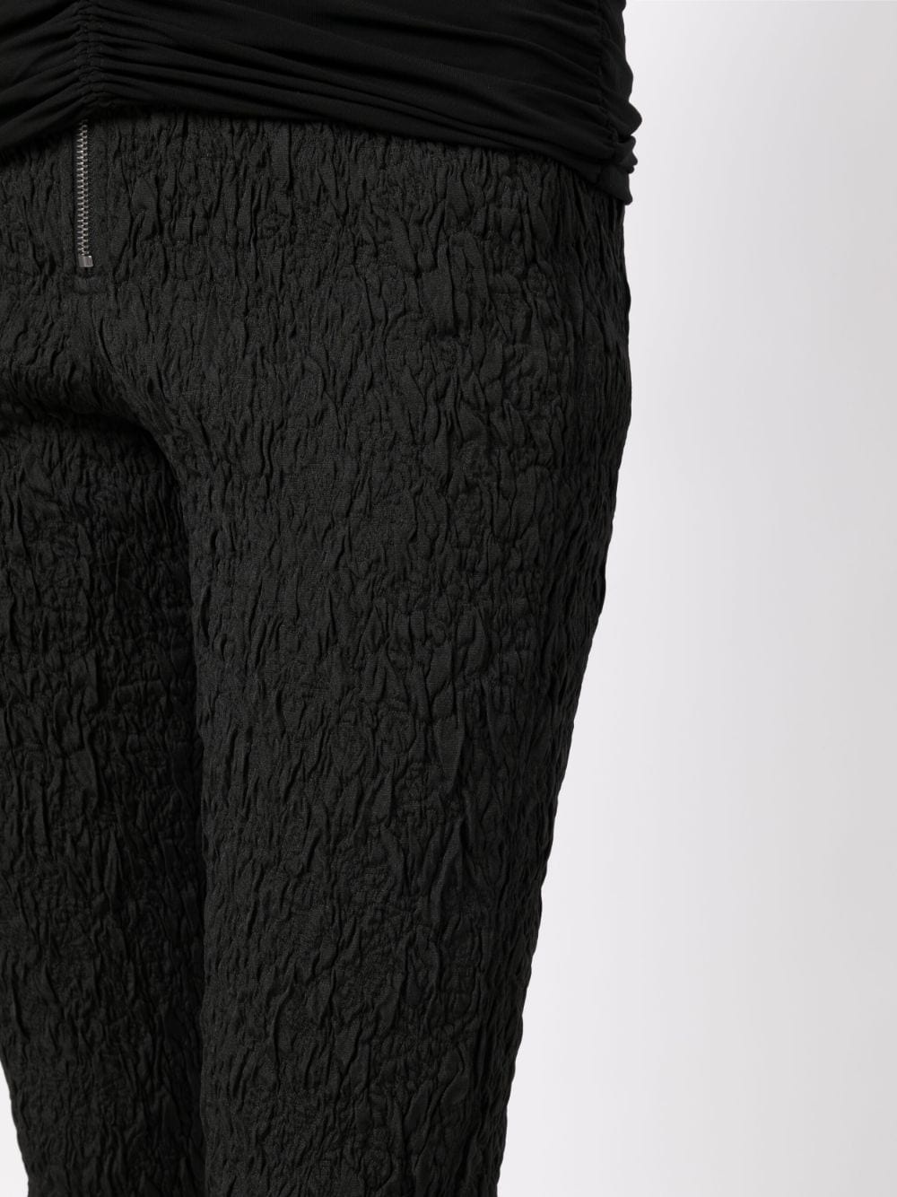 crinkled cropped trousers - 5