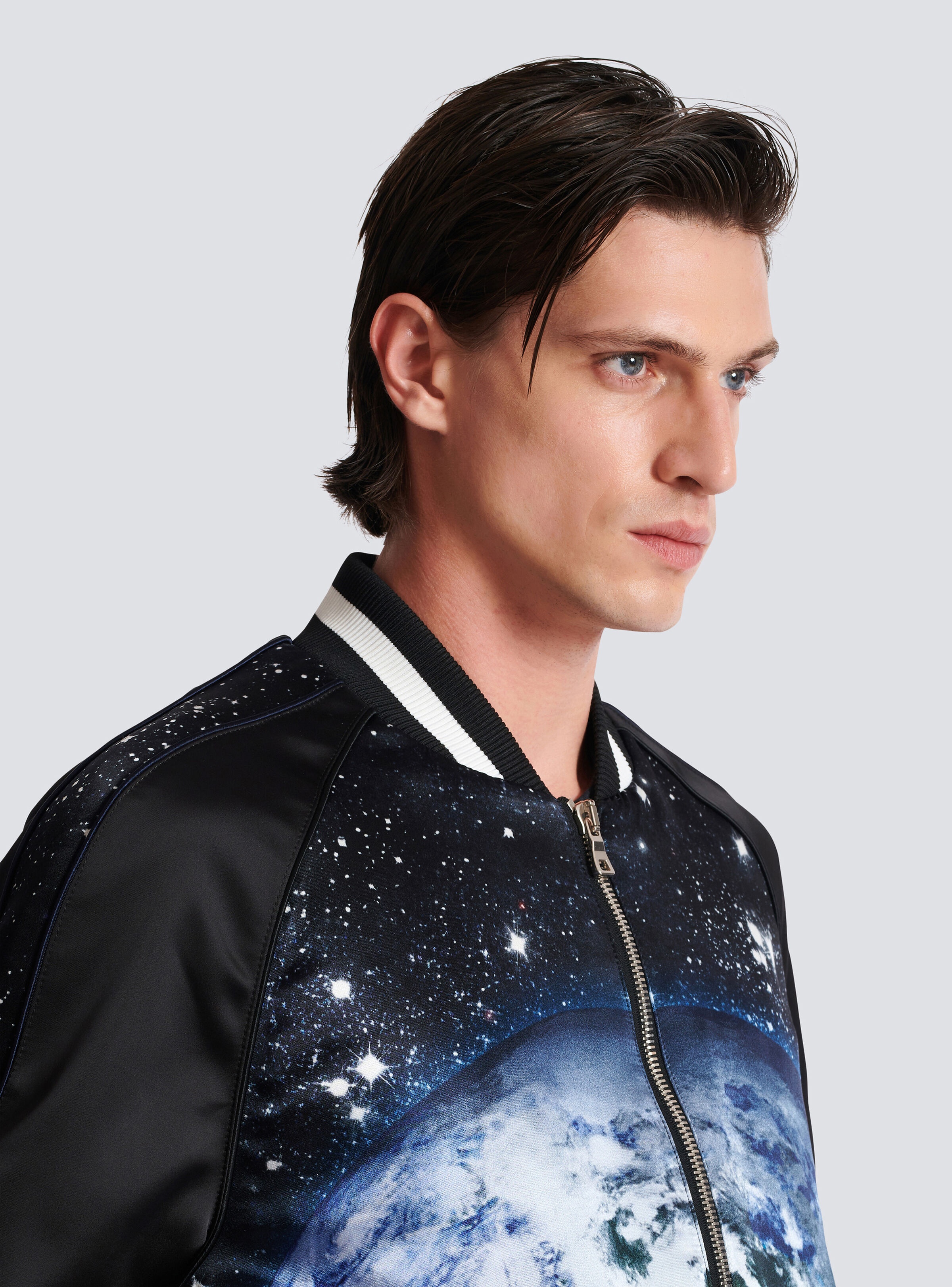 Printed Earth and Stars bomber jacket - 7