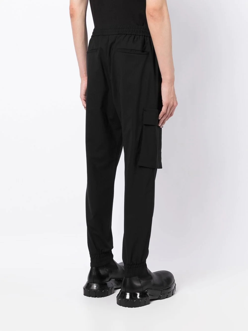 elasticated-waist track pants - 4