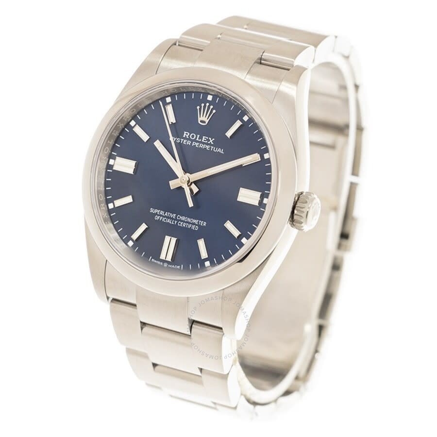 Rolex Oyster Perpetual Automatic Chronometer Blue Dial Men's Watch 126000BLSO - 4
