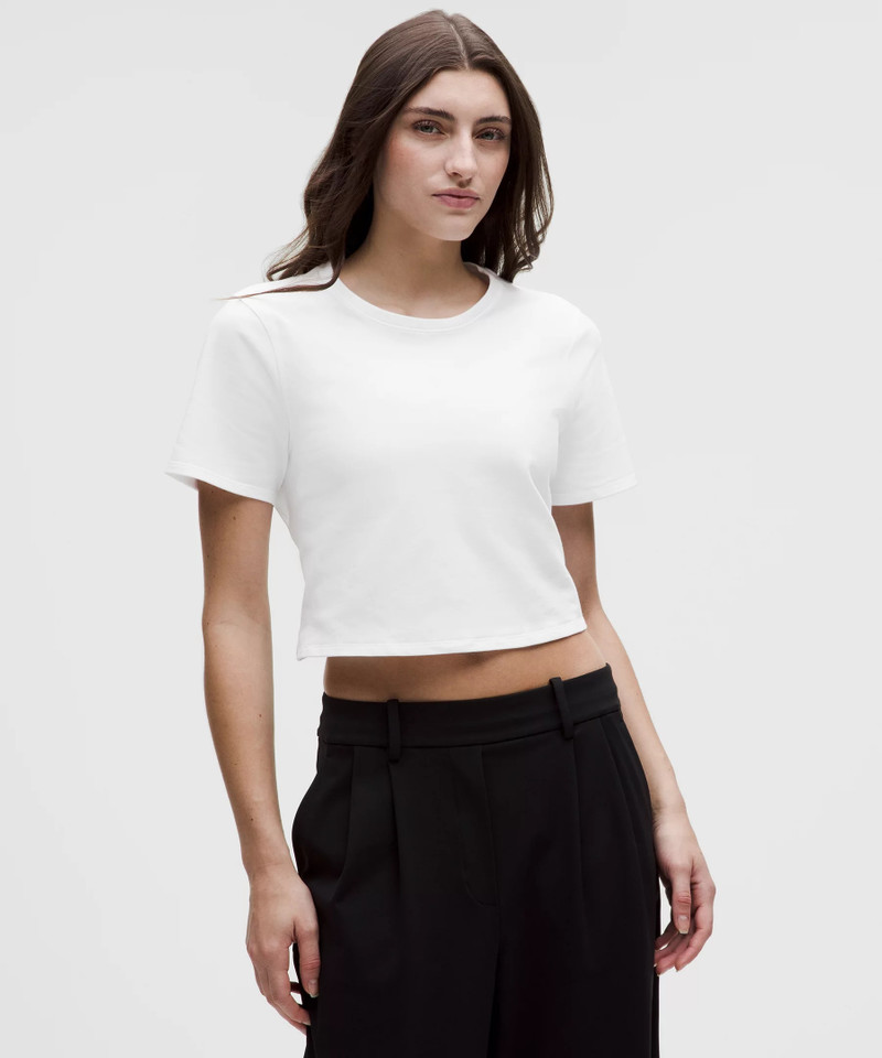 Tie-Hem Heavyweight Cotton T-Shirt 1