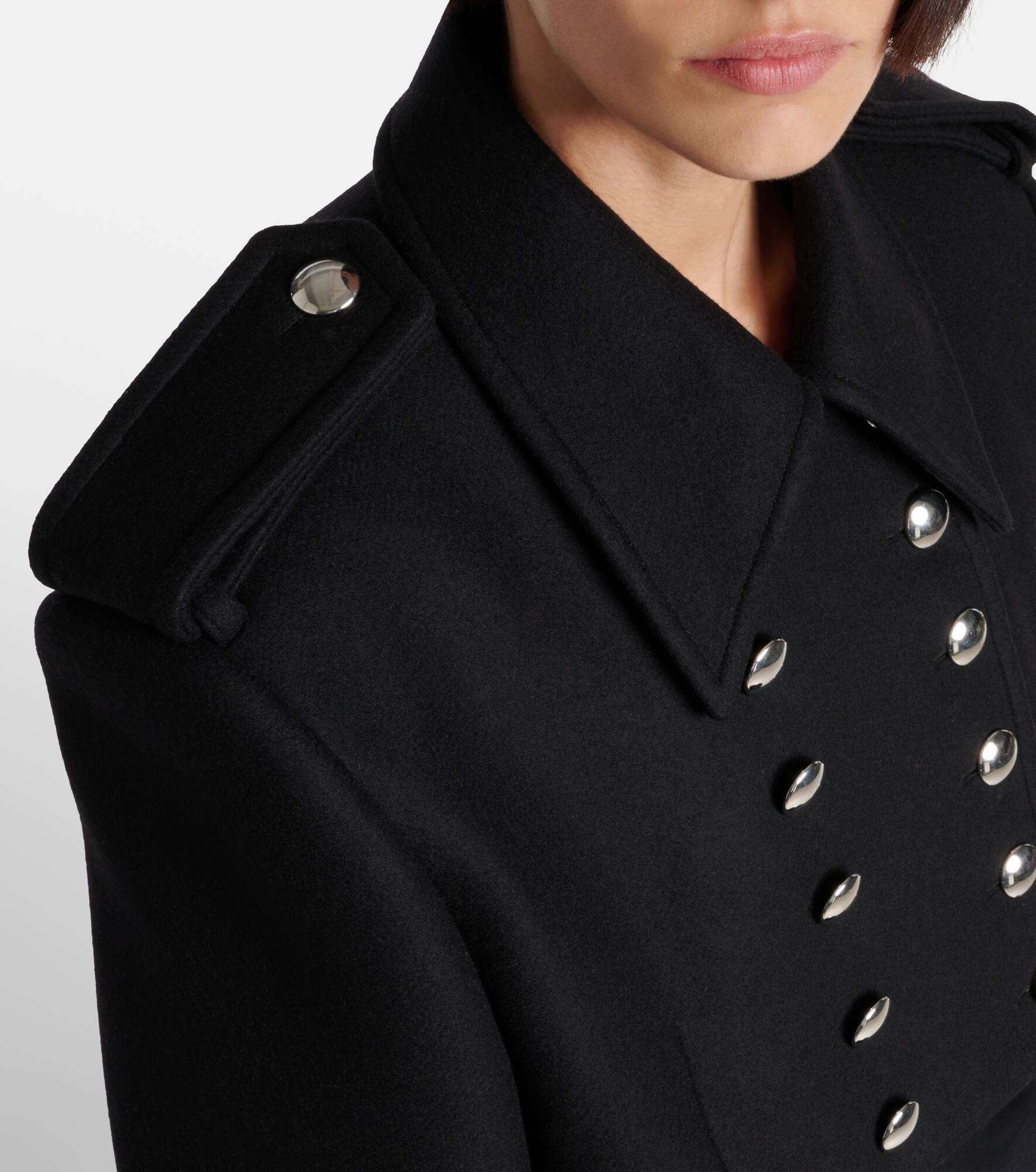 Leara cropped wool-blend jacket - 5