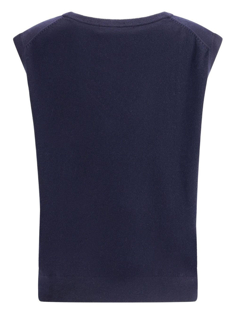 extreme cashmere scoop-neck cashmere tank top outlook