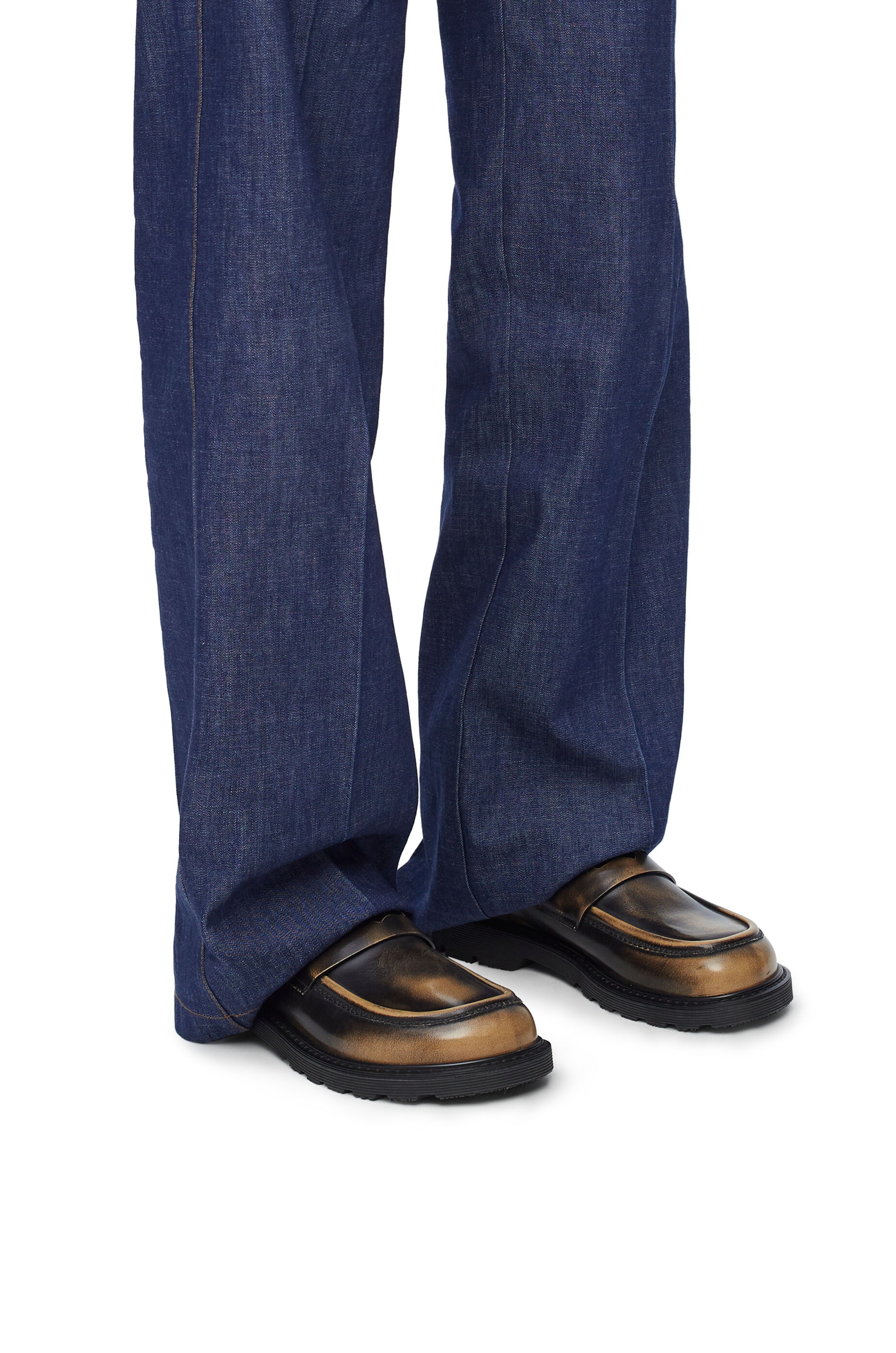 Blaze loafer in bicolour brushed-off calfskin - 2