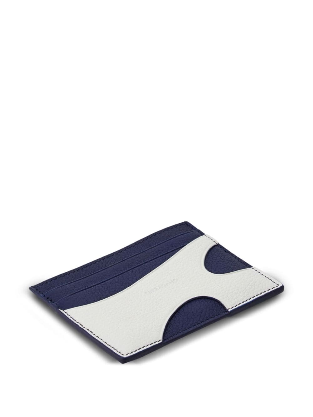 cut-out leather cardholder - 3
