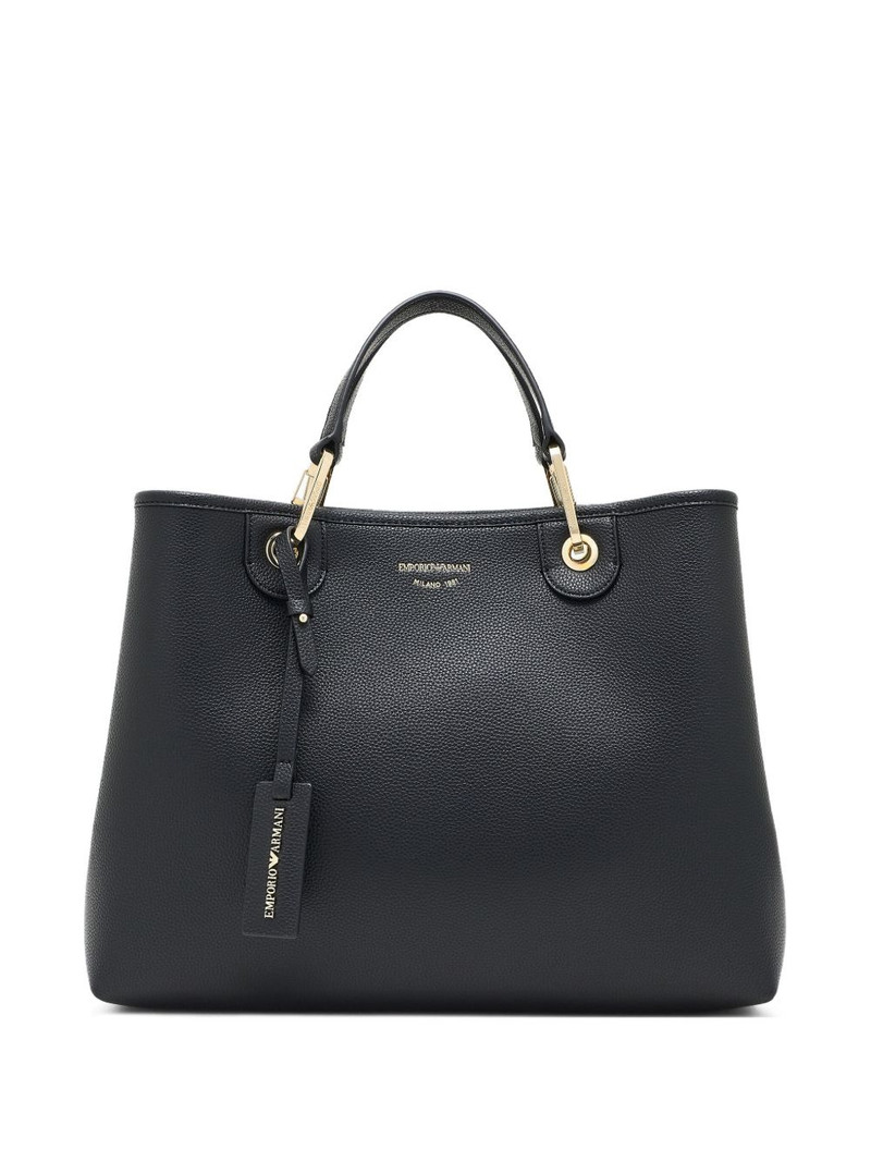 medium grain-leather tote bag 1