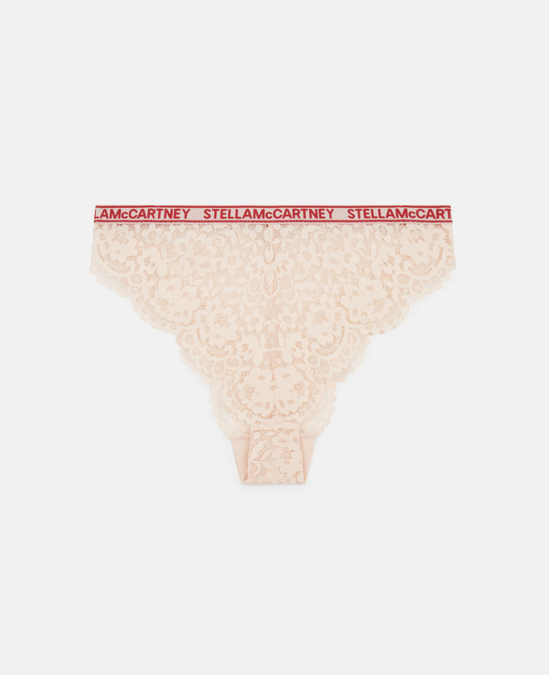 Lace Flounce High-Waist Bikini Briefs 1