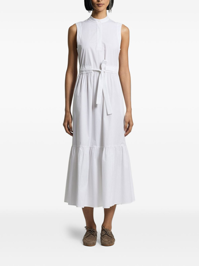 PESERICO tie-waist midi dress outlook