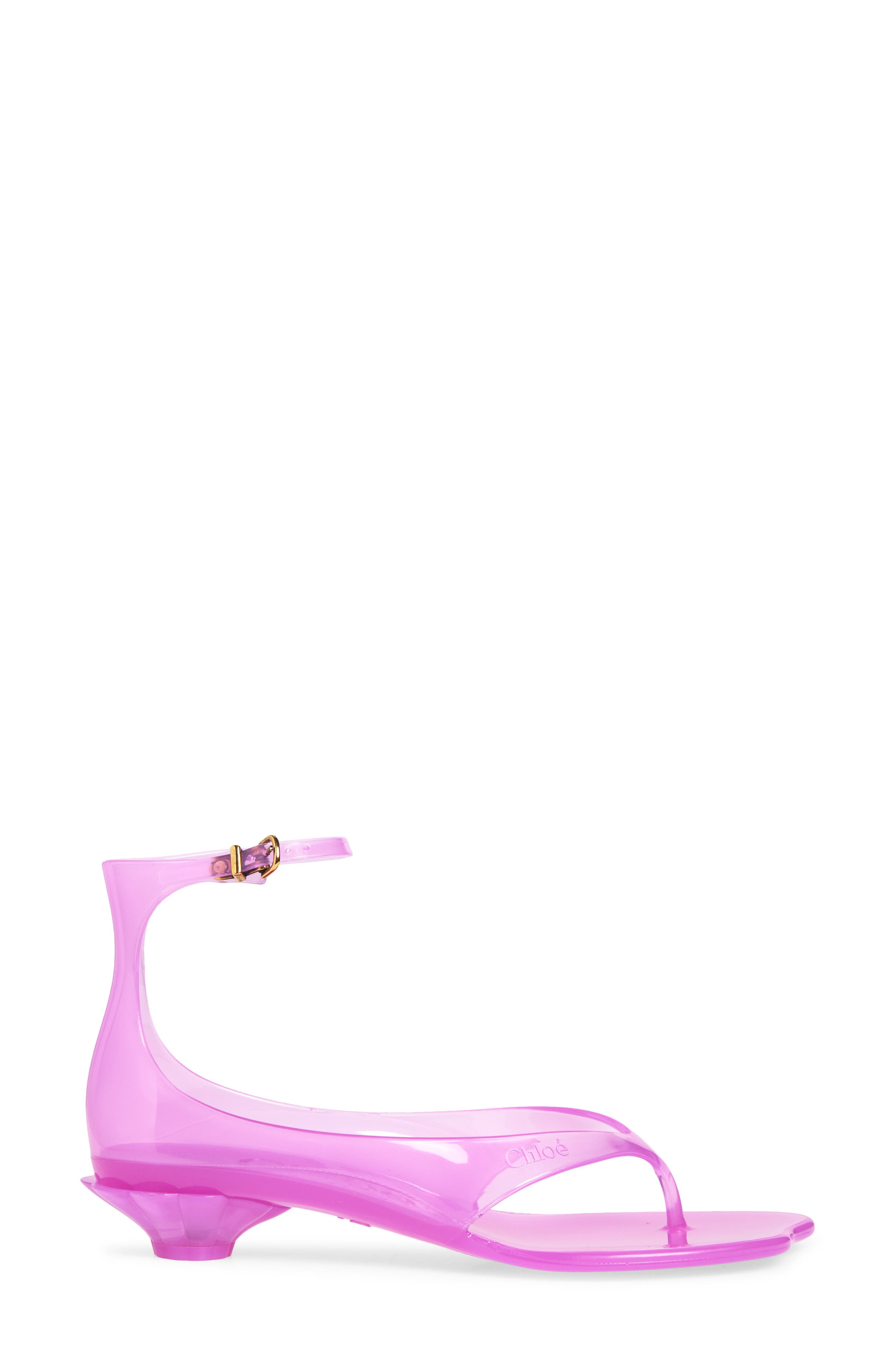 Chloé Jelly Ankle Strap Sandal in Pink Fizz at Nordstrom - 3