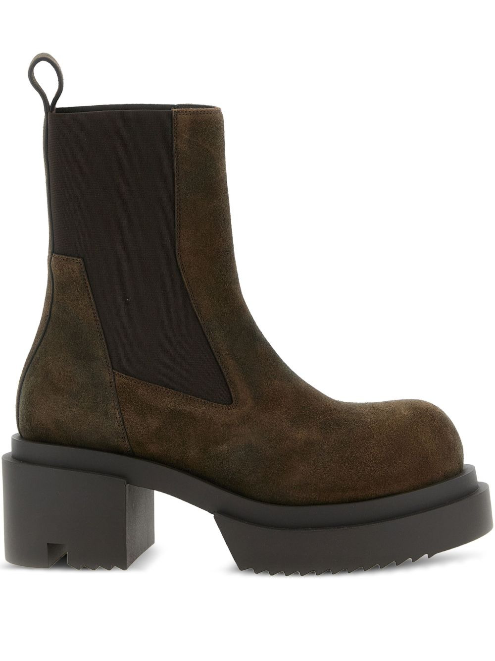 elastic-strap platform boots - 1