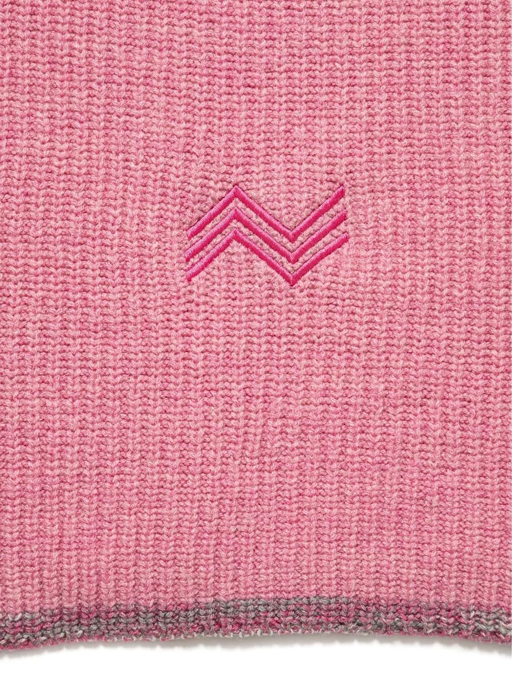 logo-embroidered scarf - 2