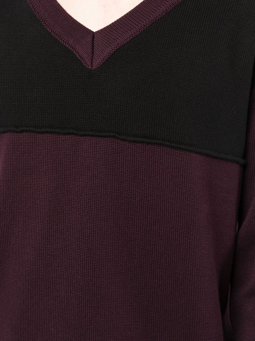 v-neck knit jumper - 5
