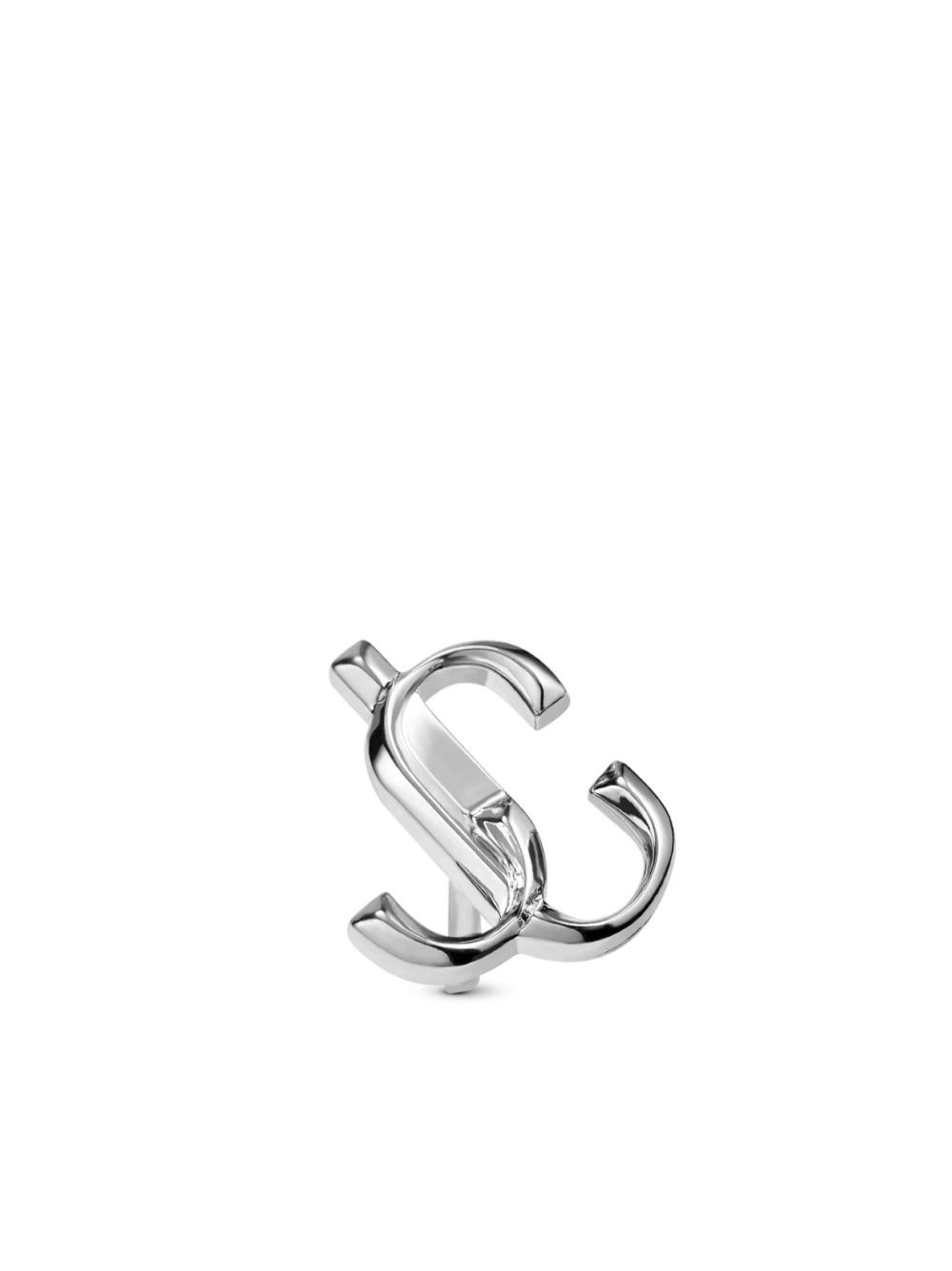 logo-lettering stud earrings - 4