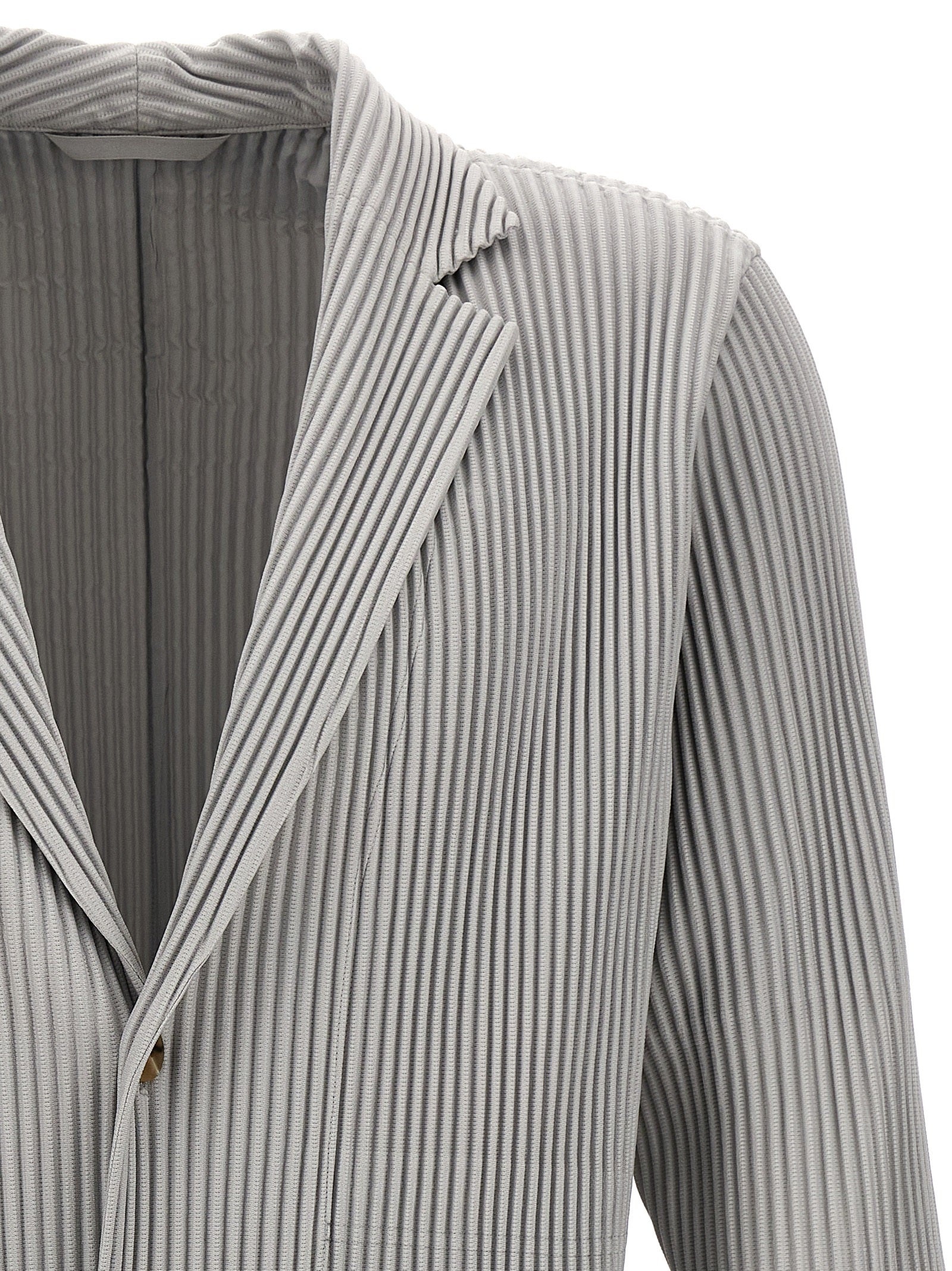 Homme Plisse' Issey Miyake Men Single-Breasted Pleated Blazer - 3