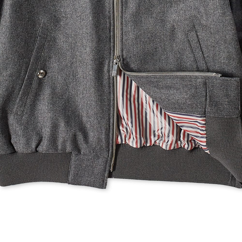 Thom Browne Four Bar Flannel Bomber Jacket - 2