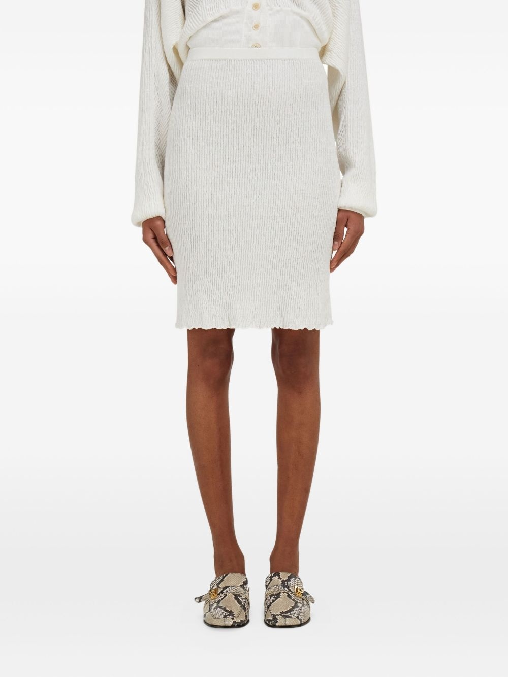Jersey linen skirt - 3