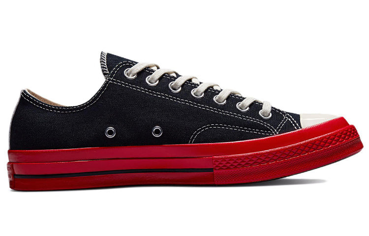 Converse x COMME des GARCONS PLAY Chuck 70 Low 'Black Red' A01795C - 3