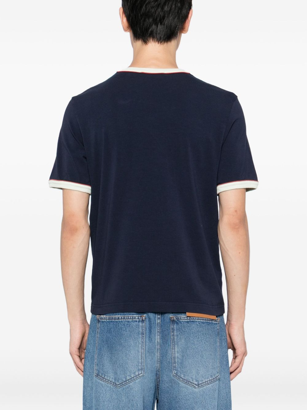 logo-embroidered T-shirt - 3