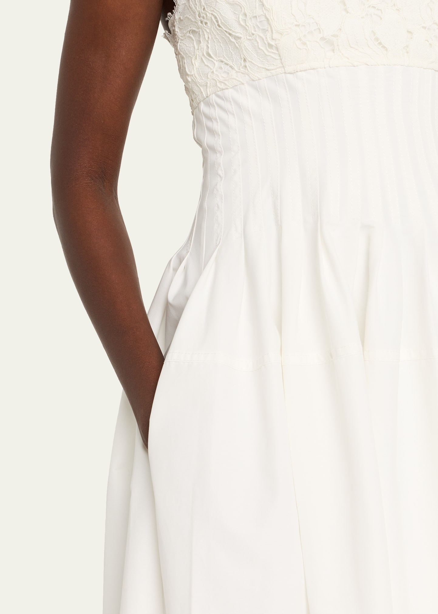 Lilianna Sleeveless Lace Midi Dress - 5